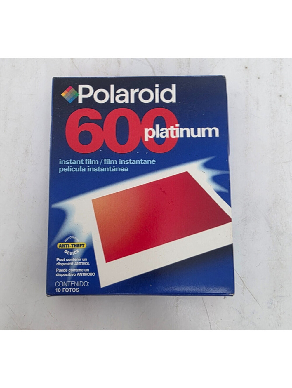 New Polaroid 600 Platinum Instant Film 10 Photos Exp. 01/02 Sealed